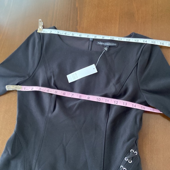 NWT Gorgeous Black Dress, size 4, from White House Black Market. - Picture 8 of 13